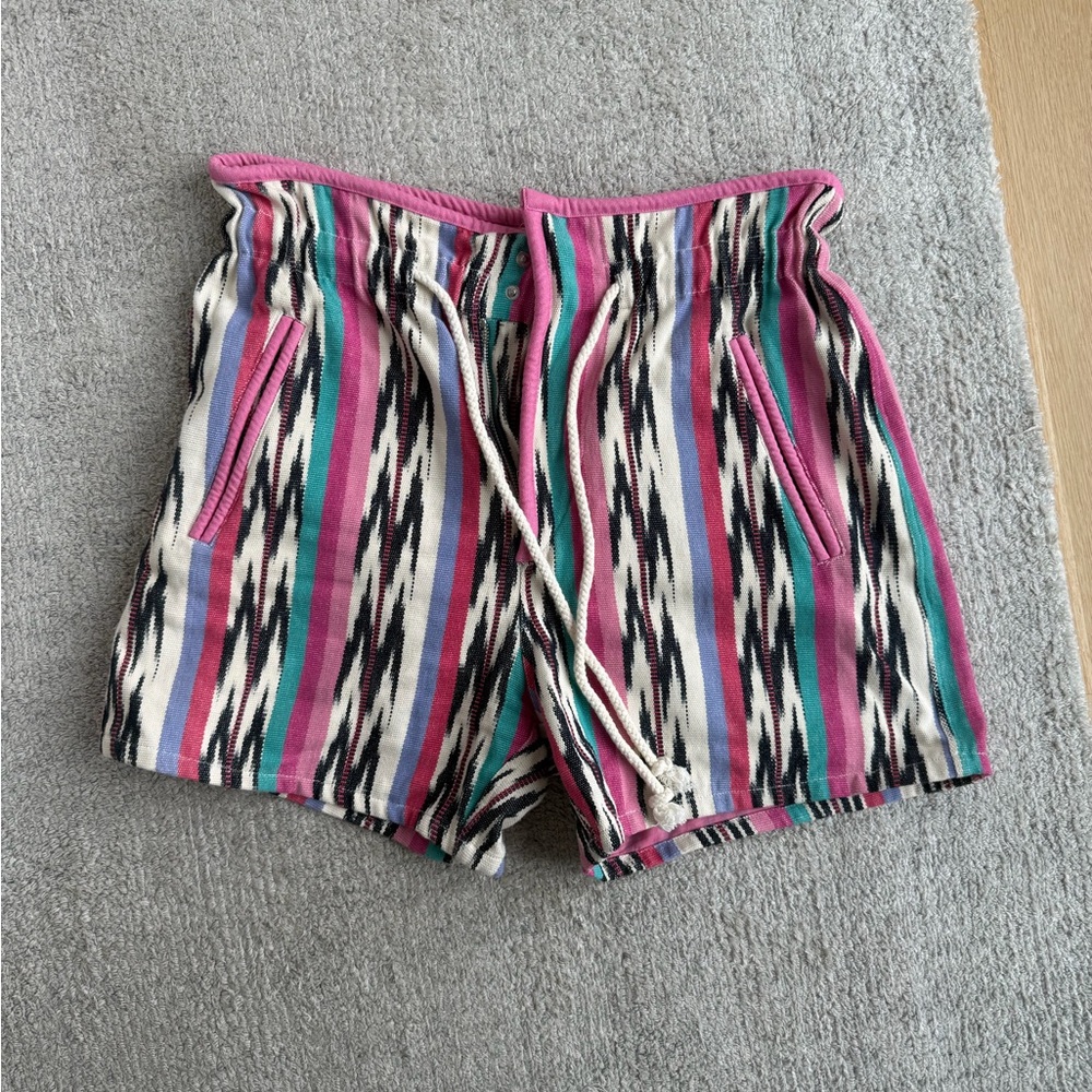 Size 42 Isabel Etoile Marant 
Striped Pink Multicolor Women's Casual Shorts